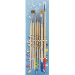 Набор, M-Art (М-Арт) 7 шт кистей для дизайна ногтей Нэйл Арт