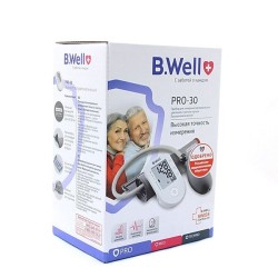 Тонометр полуавтоматический B.Well 1 кнопка манжета М (22-32) PRO-30