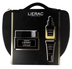 Набор Lierac Премиум в косметичке крем бархатистый + сыворотка абсолют + крем для контура глаз 50 мл + 13 мл + 5 мл