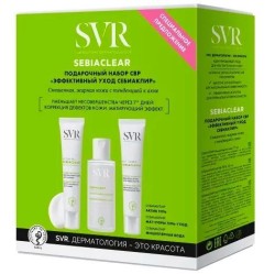 Набор SVR Эффективный уход Себиаклир мицеллярная вода + гель актив + гель-уход матирующий поросужающий 75 мл + 40 мл + 40 мл