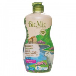 Жидкость BioMio экологичное средство для мытья посуды, овощей и фруктов Био-Кеа с эфирным маслом вербены и с экстрактом хлопка 450 мл