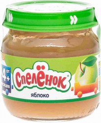 Пюре Спеленок яблоко без сахара с 4 мес 80 г