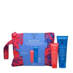 Набор Apivita Би Сан Сейф гель-крем охлаждающий увлажняющий после солнца + крем против старения и пигментации SPF50+ 100 мл + 50 мл