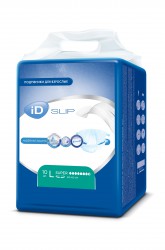 Подгузники для взрослых ID слип супер р. L (100-160 см) 10 шт.