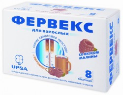 Фервекс пор. д/р-ра д/приема внутрь 500 мг+25 мг+200 мг 12.75 г 8 шт.