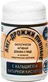 Дрожжи пивные АМТ с кальцием и янтарной кислотой 100 шт. табл. 0.5 г