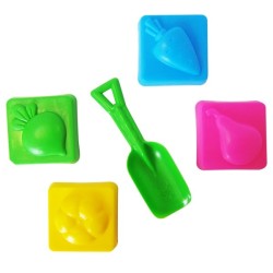 Набор песочный №12 (совок + 4 формочки)