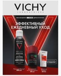 Набор Vichy Ом Ежедневный уход пена для бритья + дезодорант-антиперспирант + шампунь Энерджи+ против выпадения 200 мл + 50 мл + 50 мл