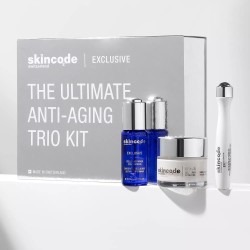 Набор Skincode Эксклюзив совершенное трио антивозрастных средств (крем клеточный антивозрастной + концентрат клеточный омолаживающий + гель-карандаш для контура глаз клеточный подтягивающий) 50 мл+30 мл+15 мл