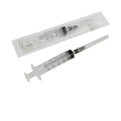 Шприц трехкомпонентный с иглой р. 0.7ммх38мм 22G 1 шт. 5 мл