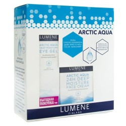Набор Lumene Арктик Аква крем для лица 24 часа интенсивный увлажняющий для нормальной и сухой кожи + гель для кожи вокруг глаз 50 мл + 15 мл