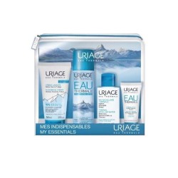 Набор Uriage крем пенящийся очищающий + вода мицеллярная + вода термальная спрей + крем для лица легкий увлажняющий 50 мл + 50 мл + 50 мл + 15 мл