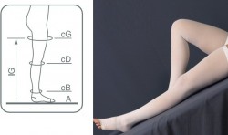 Чулки антиэмболические Ergoforma 1 класс компрессии 20 мм р. 1 S